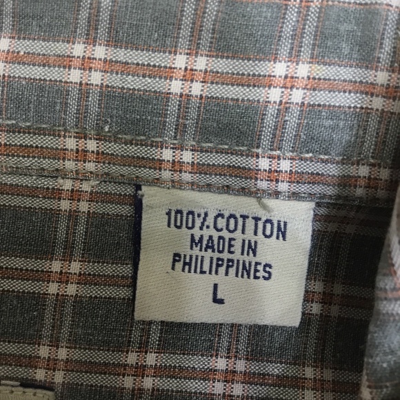 Men's Izod Plaid Button Down Long Sleeve Shirt Size Large - Picture 2 of 7